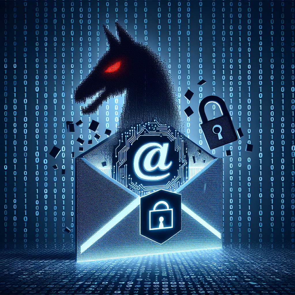 "Visual representation of an email with a malicious attachment, illustrating tactics used by hackers in email campaigns to spread malware and how users can recognize and prevent such threats."