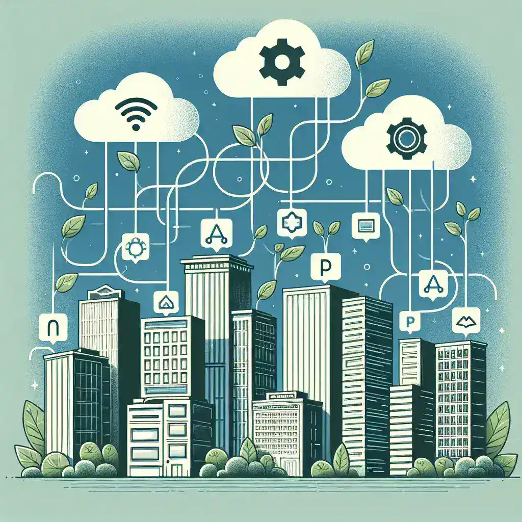 "Diagram illustrating the interconnectedness of SaaS platforms and public API ecosystems, highlighting the strategic benefits for modern software companies."