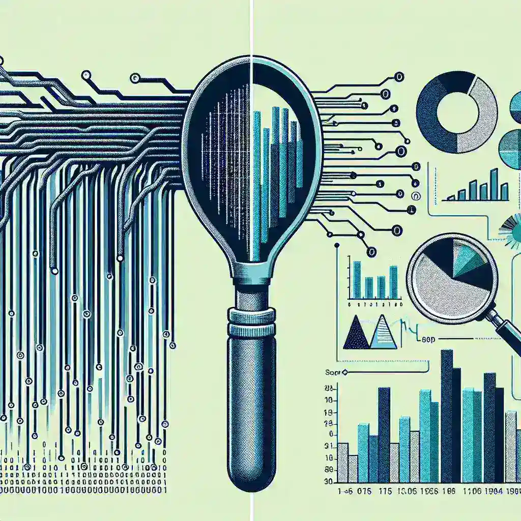 "Person using a Facebook scraper tool on a laptop screen displaying data extraction analytics graphs and metrics for social media insights"