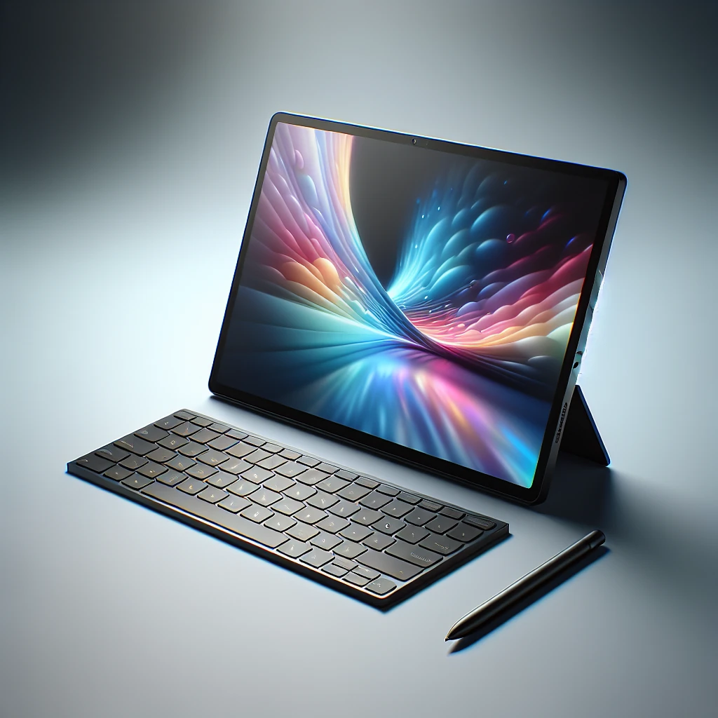 "Leaked image of the Microsoft Surface Go 5 showcasing its sleek design and vibrant OLED screen, highlighting key features and specifications for tech enthusiasts."