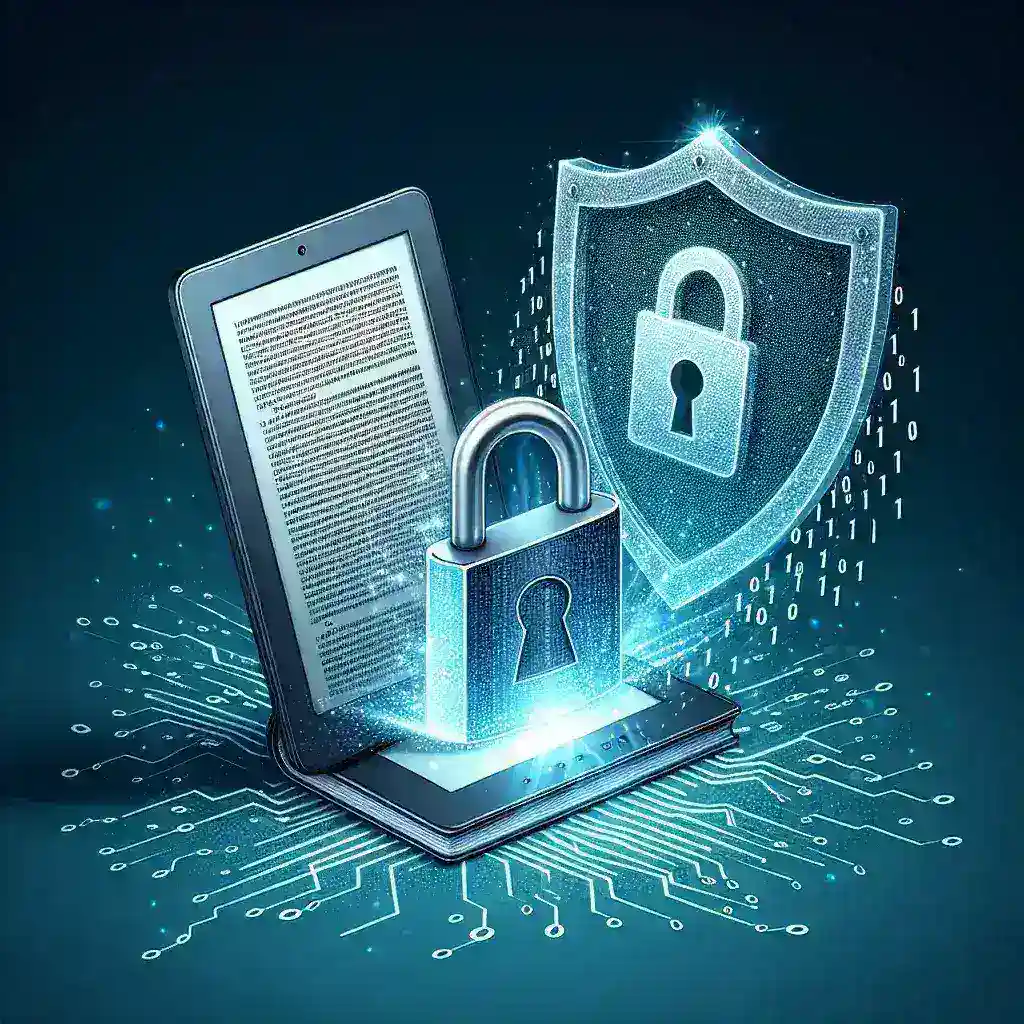 "Person holding an e-reader while analyzing its security features, illustrating the concept of hacking e-readers for security testing in the article 'Understanding the Implications of Hacking Your E-Reader to Test Its Security'."