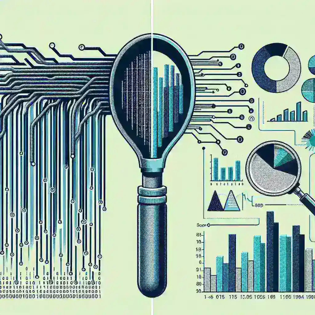 "Person using a Facebook scraper tool on a laptop screen displaying data extraction analytics graphs and metrics for social media insights"